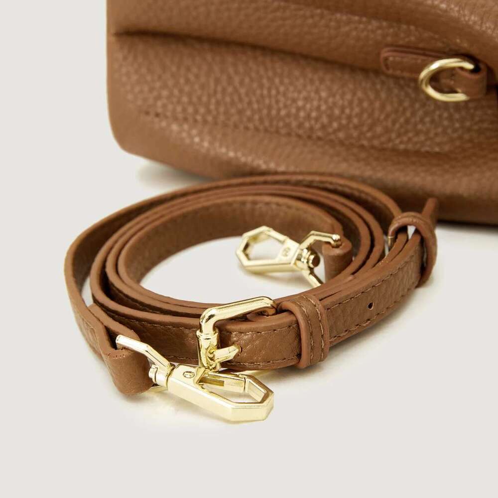 Belt Buckle Design Shoulder Satchels Bag For Women 2025 New In Designer Handbags Branded Fashion Totes With Pendant