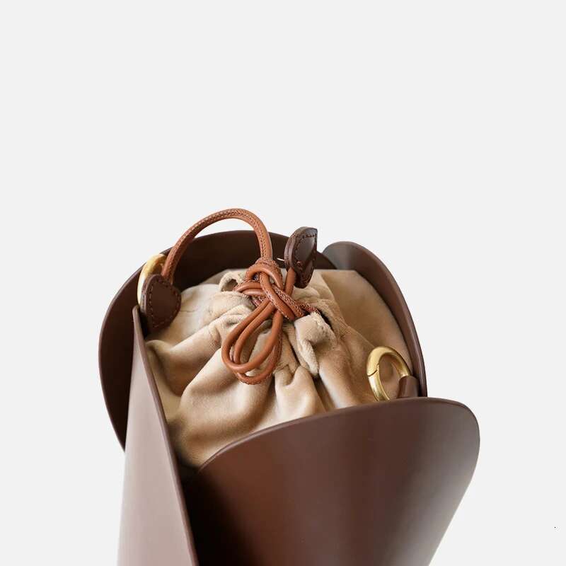 Flower Bucket Bag Handbag Women 2019 New Winter Desiger Removable Fold Handle Real Leather Tote Crossbody Bags Ladies Chic Purse