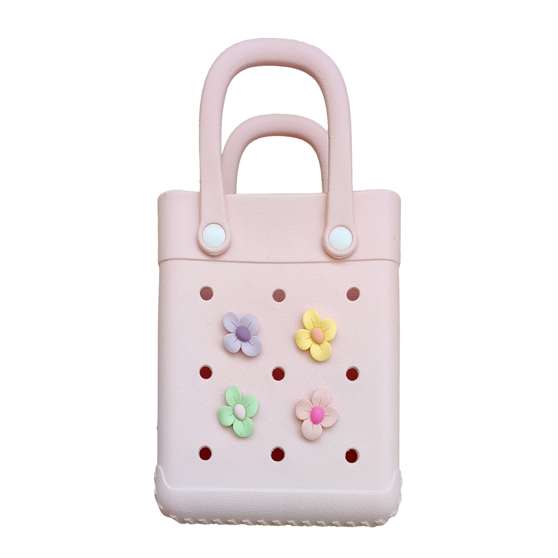 DIY New Cartoon Hole Fashion 2024 Waterproof Beach Jelly Handbag EVA Mini Bag
