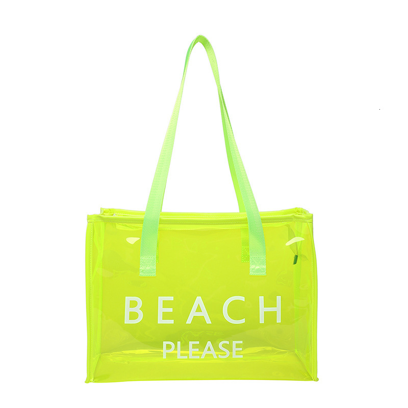 Sewing Process Luxury Bag New Free Delivery Designer Bag PVC Color Tote Letter Fantasy Plastic Internet Famous Transparent Shopping Dazzling Gift Bag 