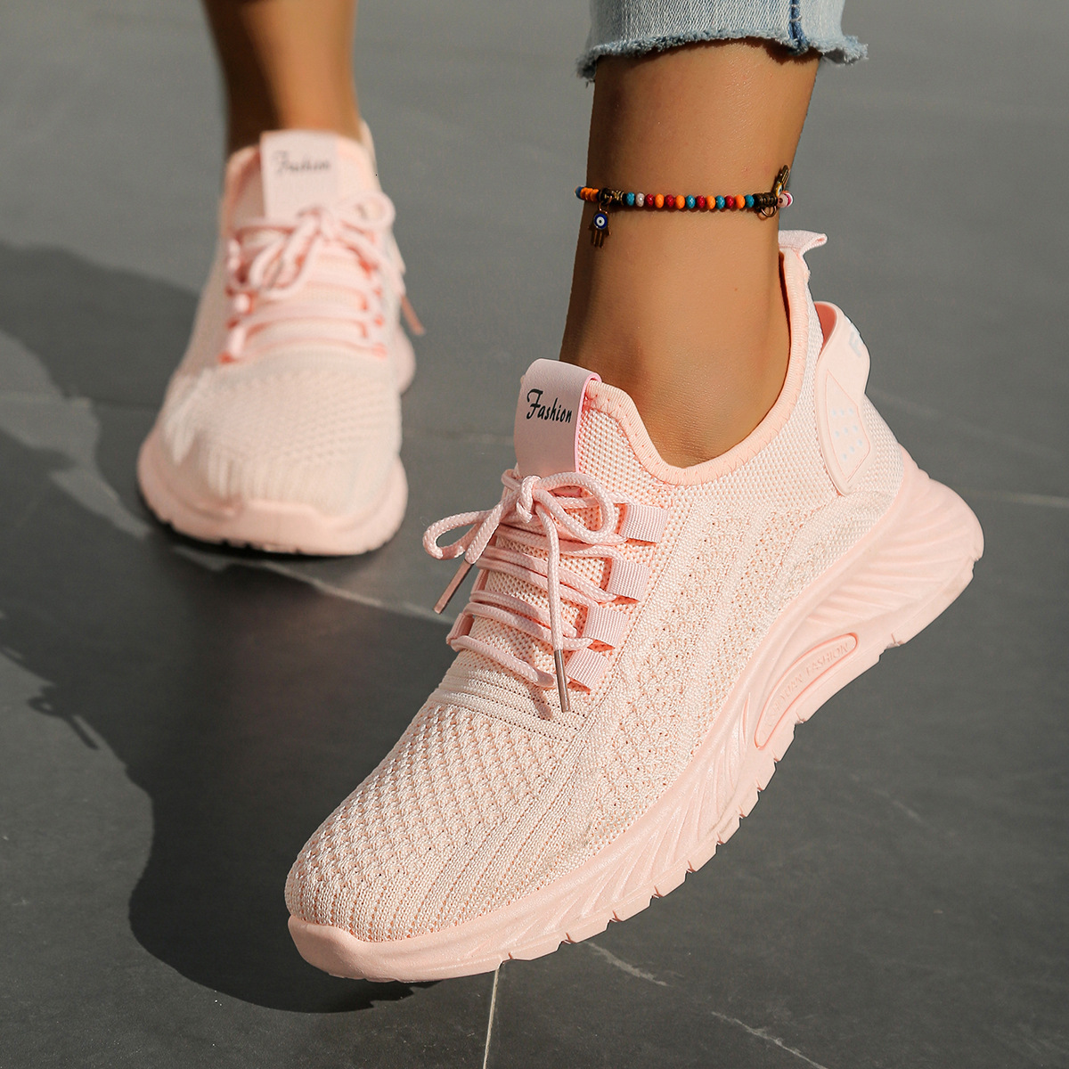 Autumn New Fashionable Casual Sports Single Trendy Flyknit Women S Casual Shoes Shoes Ddmysaturn