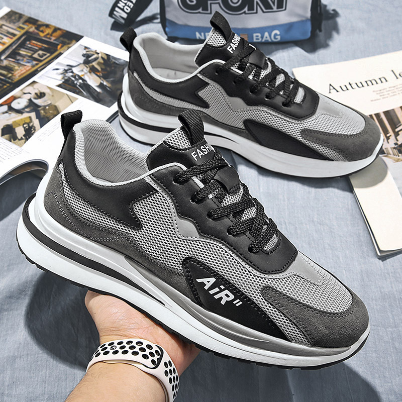 Men's 2024 summer new breathable men's sports Korean version fashionable versatile dad casual running shoes