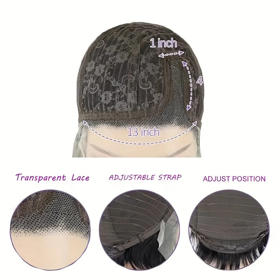 Short Pixie Cut Wigs Human Hair 13x4x1 Side Part Bob Lace Front Human Hair Wigs for Women Straight Hair Remy T Part Lace Wigs 250512