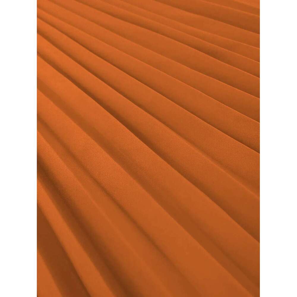 Plus Size Women Brown Maxi Pleated Party Dress Long Lantern Sleeve O Neck Cut Out Chest A-line Formal Church Robes New Gown 2024