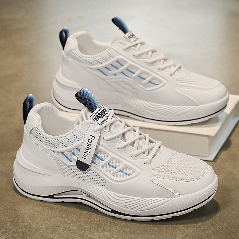 Summer Casual Shoes New Breathable Mesh White Men S Versatile Thick Soled Sports Casual Dad Trendy Shoes Ddmysaturn
