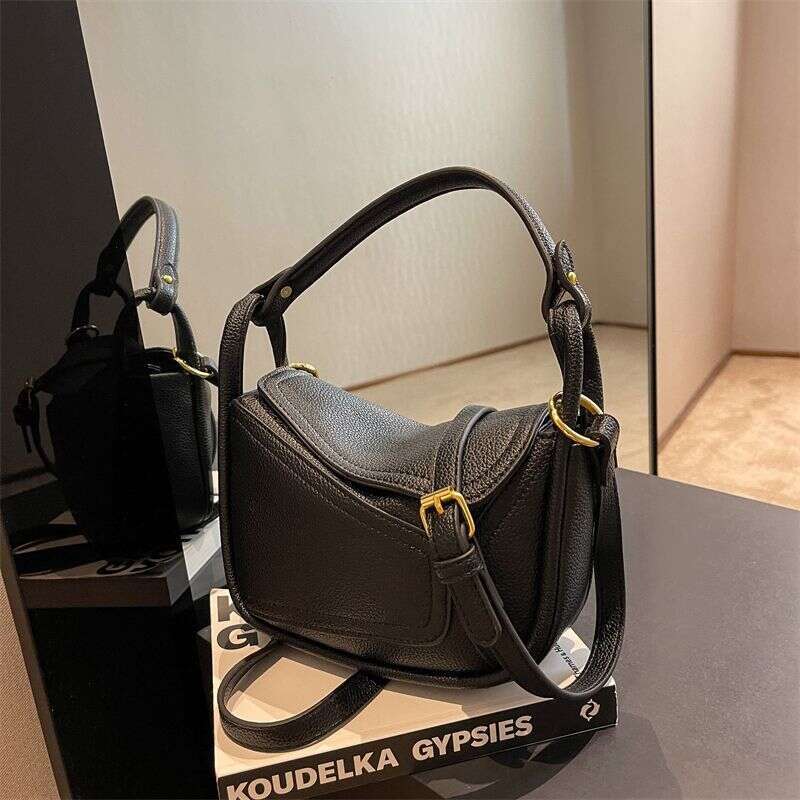 niche design geometric women's high-end feeling armpit fashionable dumpling bag versatile single shoulder crossbody bag