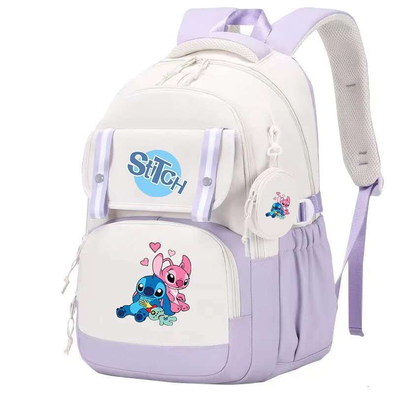 Large Capacity Backpack, Multiple Pocket Preppy Schoolbag, Cartoon Anime Daypack, Travel Commute Knapsack With Coin Purse