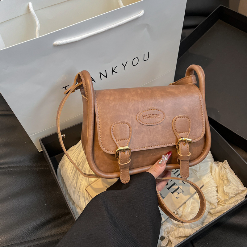 Free Delivery Designer Bag 2025 Winter Women's Maillard Single Shoulder Crossbody Large Capacity Texture Versatile Small Square Bag Luxury Bag