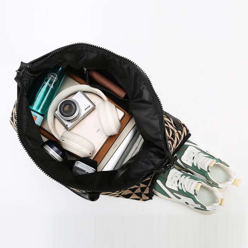 Large Size Geometric Pattern Travelling High Quality Travel Man Brand Big Square Casual Hand Lage Travel Bag