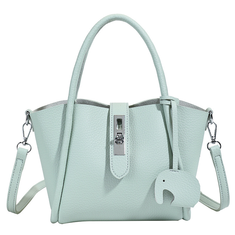 Luxury Brand High Quality New Style Summer Fashion Lychee Pattern Small for Women 2025 New Fashionable Handheld Bucket Simple Commuter Crossbody Bag
