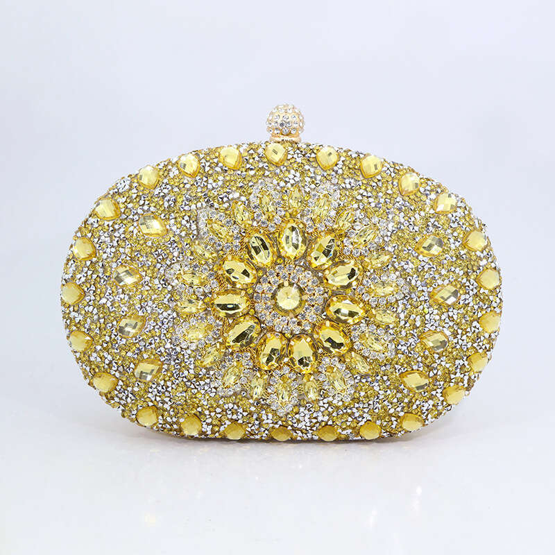 Design sensation suower studded dia dinner bag explosive women's cheongsam evening dress handbag clutch 2025 new style chic and elegant temperame