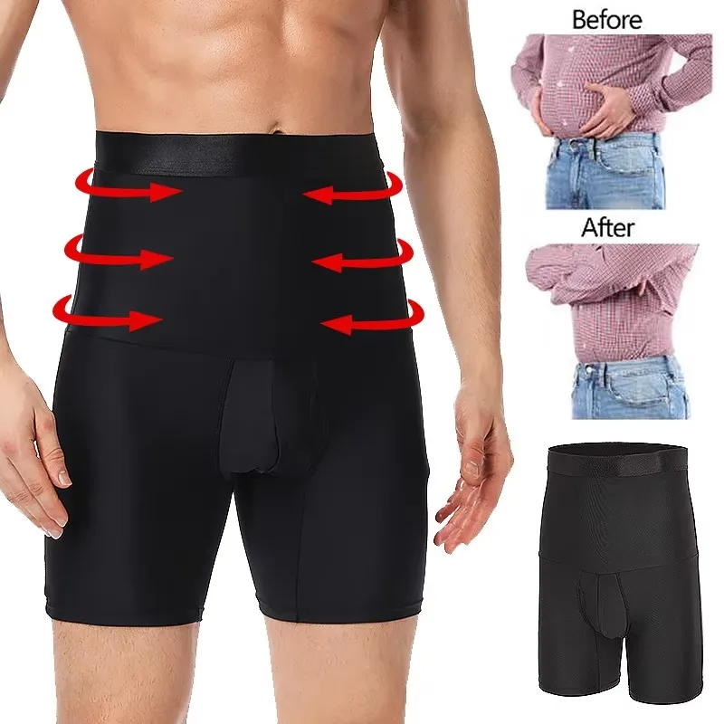 Man Body Shaper Tummy Control Compression Loss Pants Reducer Panties Belly Slimming Shapewear Abdomen Seamless Belly Girdle Briefs Weight Fitness Pant