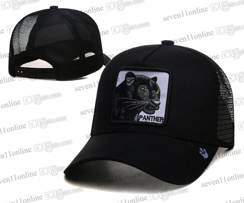 New Designer mesh Hat luxury baseball caps Summer men Women Straw Sun Hats Unisex Caps Adjustable Street Outdoor trend cartoon trucker Caps Chapeau panther MY15-13