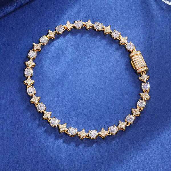 6mm Ice Cold Pearlestone Jade Bracelet Pure Sier Women's Exquisite Party Wedding Girlfriend Valentine's Day Jewelry