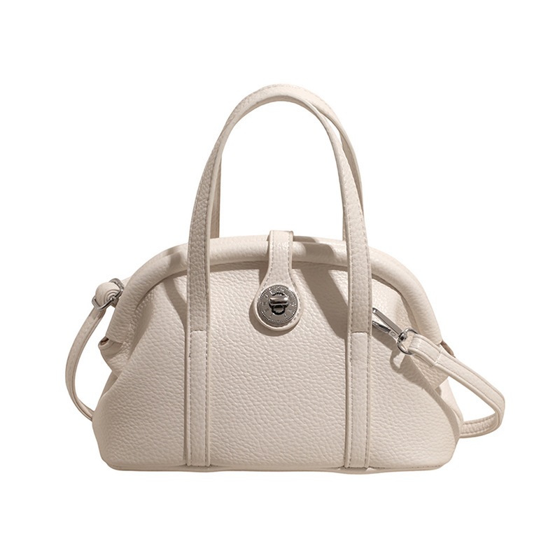 2025 New High end Fashion Handheld Shell for Women, Elegant, Light Luxury, Versatile, Casual, Solid Color, Single Shoulder Crossbody Bag