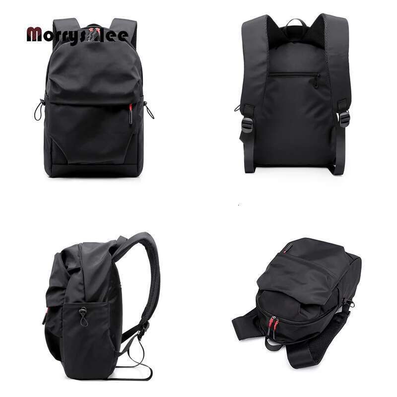 New Men For 15.0 Inches Laptop 2024 Back Pack Large Capacity Students Backpack Pleated Casual Style Bag Water
