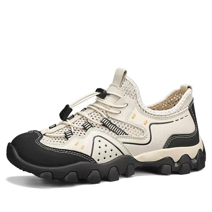 2025 Summer Breathable Stitching Casual Men's Mountaineering Hiking Mesh Shoes