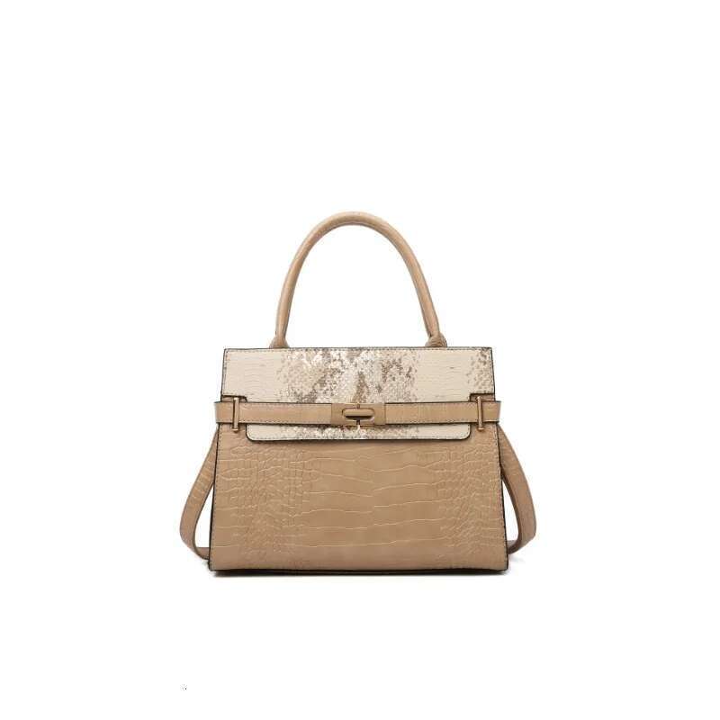 Crocodile Pattern Fashion Shoulder Designer PU Leather Crossbody Bag Women's Large Totebag