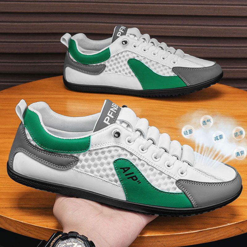 Mesh breathable summer lazy single step board men's sports and leisure shoes, new semi slippers