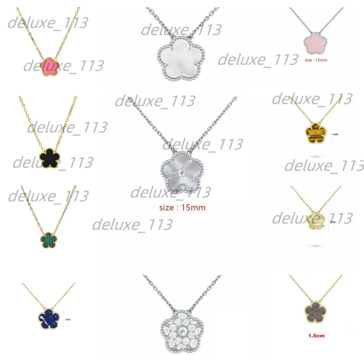 Chain 15Mm Multiple Colors To Choose From, Fashionable Design Gifts For Mothers Necklaces Designer Jewelry Clover Necklace