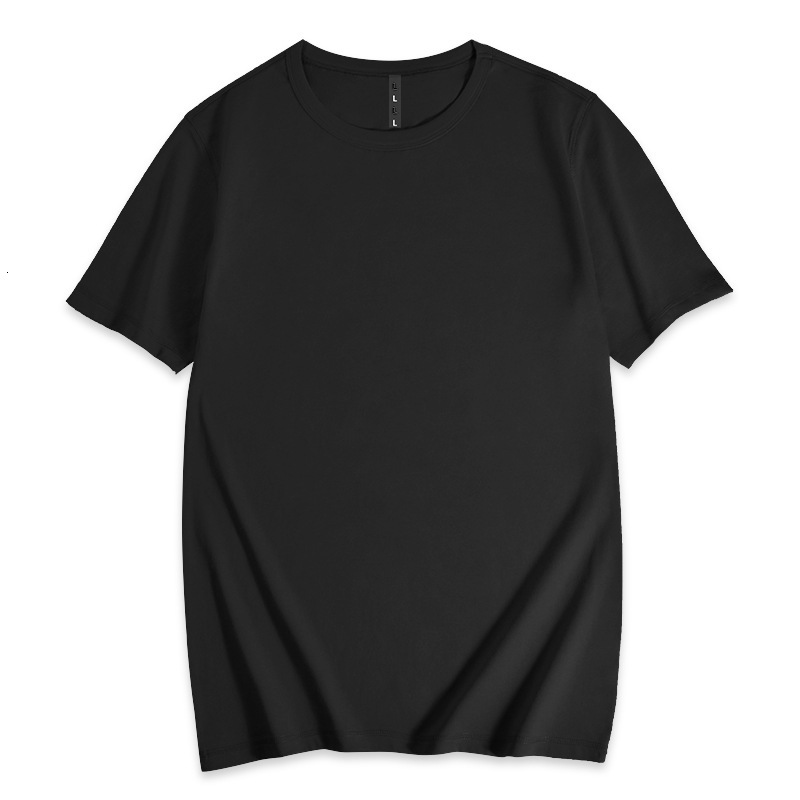2025 New Cotton Short Sleeved T-shirt For Men's Casual Summer Fashion Designer Design Versatile Loose Round Neck White T-shirt