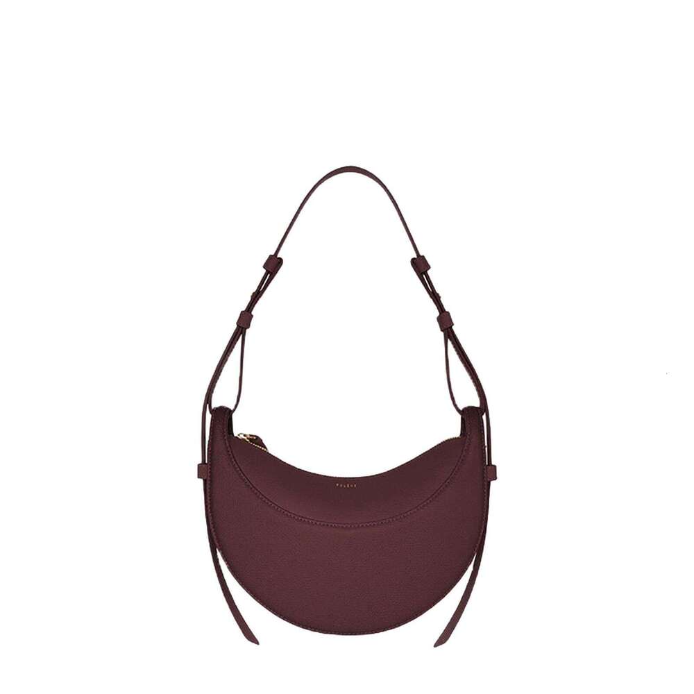 Women's Bags Designer Crescent Saddle Genuine Leather, Niche Design, Crossbody Bag, Women's Single Shoulder, Armpit