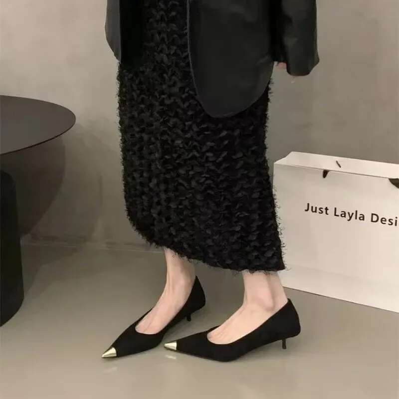 2025 Fashion Shoes Shallow Women's High Hot Sale Leopard Print Office and Career Sexy Pointed Toe Heels Women