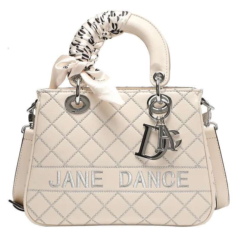 Brand Women's Handbag 2025 New Autumn And Winter High-End Texture Designer Light Dia Grid Single Shoulder Crossbody