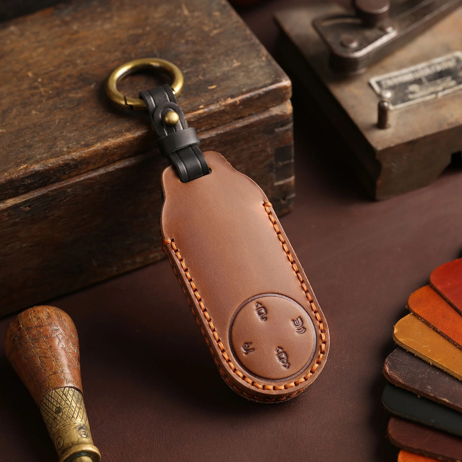 Car Key Case Cover For Huawei AITO M5 Set M7 M5EV M9 Keychain Protector Accessories 250515