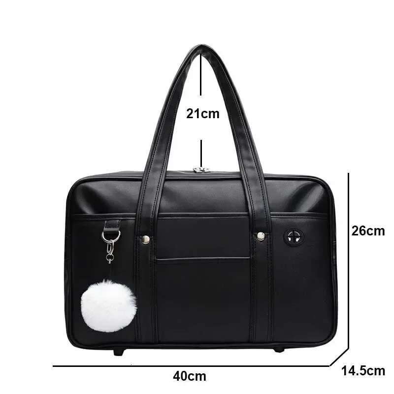 Japanese Casual PU Shoulder Junior High Students School Handbag Anime Uniform Bag Tote Bags For Women Bolsos