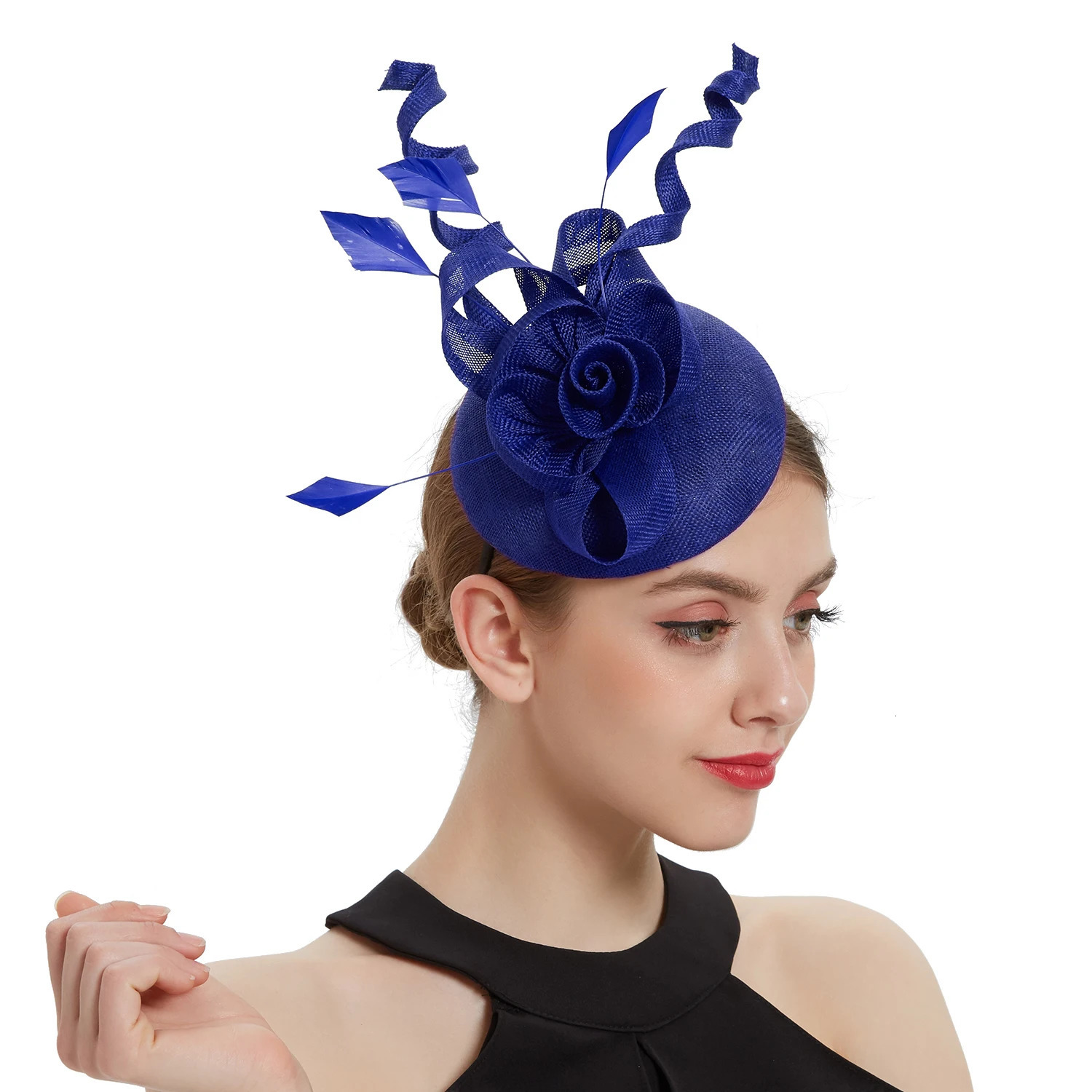2025 Women Fascinator Hat Folding accessories Headband Bridal Hair Clip Accessories kentucky Cocktail Party Festival Hat 250514