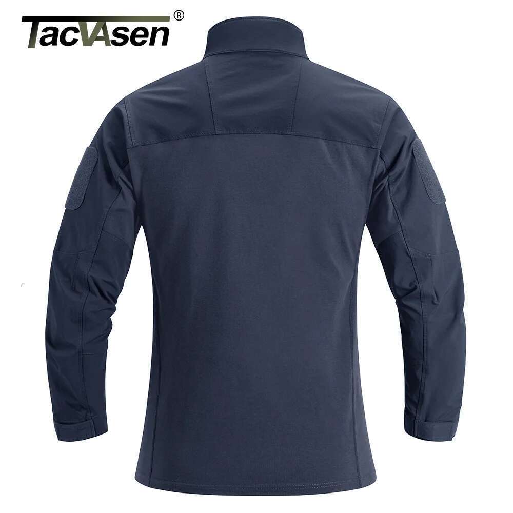 TACVASEN 1/4 Zip Lightweight Men's Long Sleeve T-shirts Wear Resistant Outdoor Training Work Shirts Pullover Tops Male