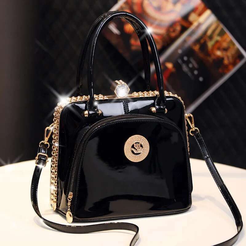 Fashion Dias Women's Handbags Female Genuine Leather Small Crystal Cosmetic Evening Bag Portable Shoulder Messenger Bags