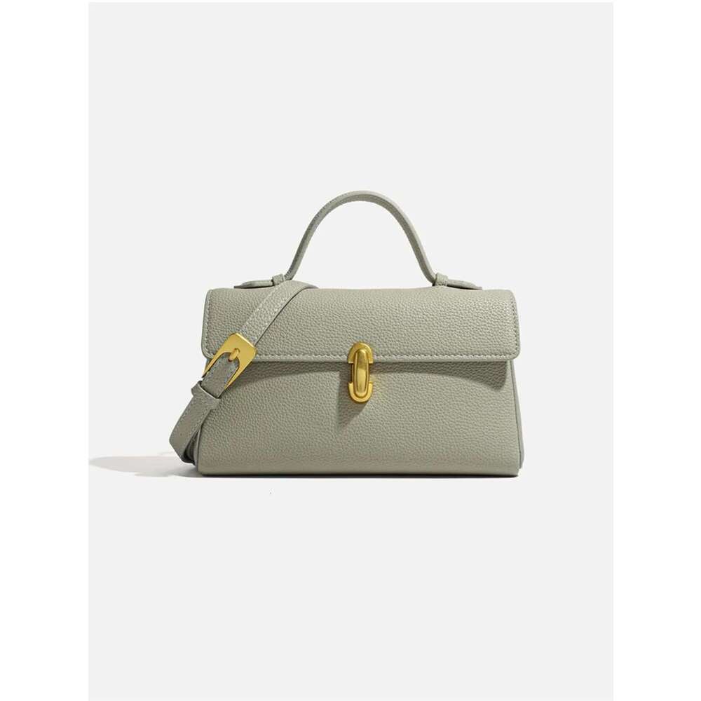 All-Match Exquisite Magnetic Square Casual Messenger Commuter Simple Soft Leather Purses Clemence Personalized Crossbody Bags