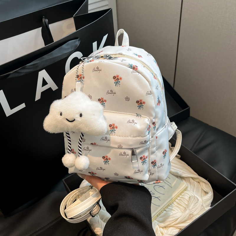 Ins Forest New Free Delivery Designer Bag Small Fresh Floral Wind Girl Luxury Bag College Student Travel Backpack Female