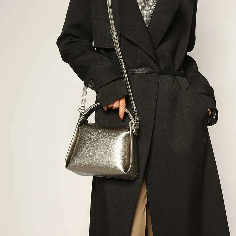Vintage Totes Bag Shoulder Designer Crossbody High Quality PU Leather Brand Doctor Box Handbags