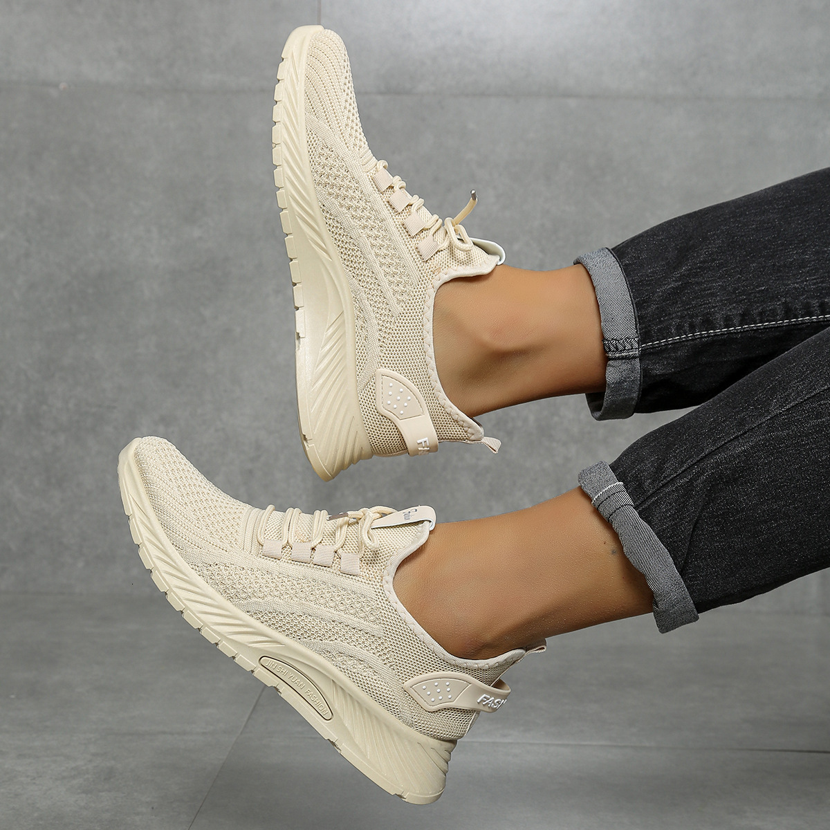 Autumn New Fashionable Casual Sports Single Trendy Flyknit Women S Casual Shoes Shoes Ddmysaturn