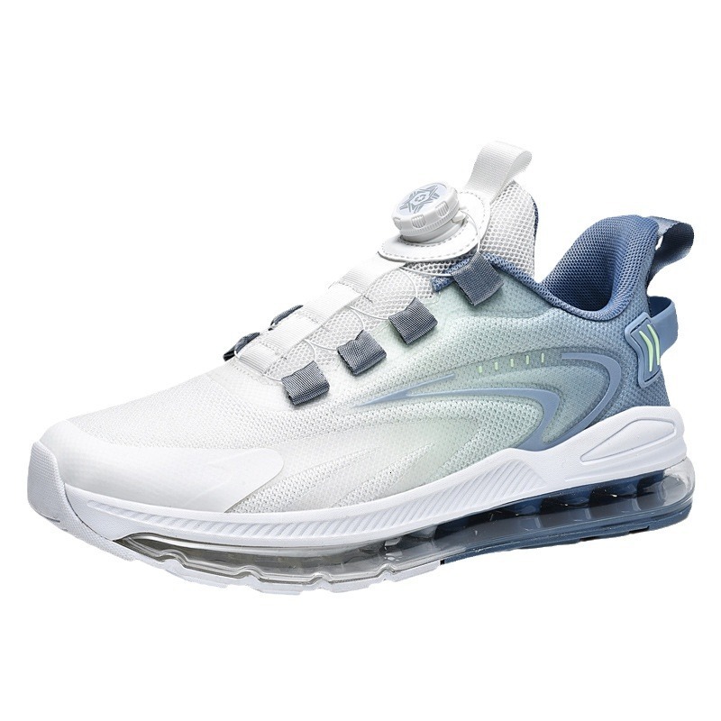 2025 New Fashion Large Size Men's Sneakers Rotating buckle Breathable Mesh Air Cushion Running Shoes Youth Casual Sport Shoes