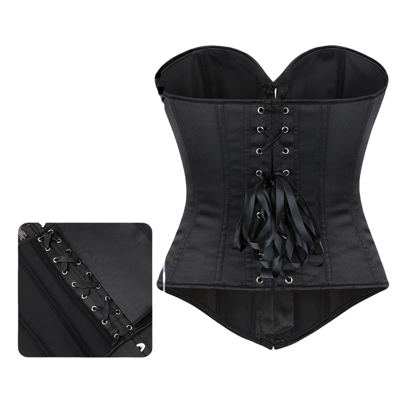 S-2XL Plus Size Tops Straps Underbust Victorian Corsets for Women Halter Steampunk Corset Bustier Jacquard Lingerie Bustier Strap Embroidery Corset Bo
