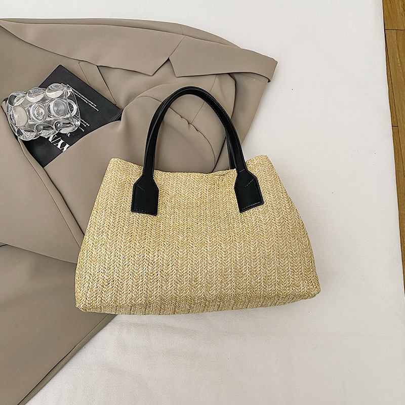 Fashion Luxury Bag New Free Delivery Designer Bag Straw 2025 Spring/summer New Style Fashionable Western Shoulder Crossbody Simple Leisure Small Squar