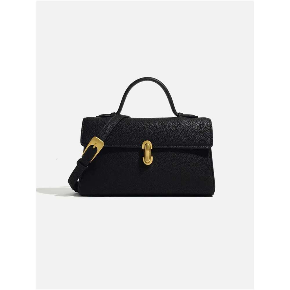 All-Match Exquisite Magnetic Square Casual Messenger Commuter Simple Soft Leather Purses Clemence Personalized Crossbody Bags