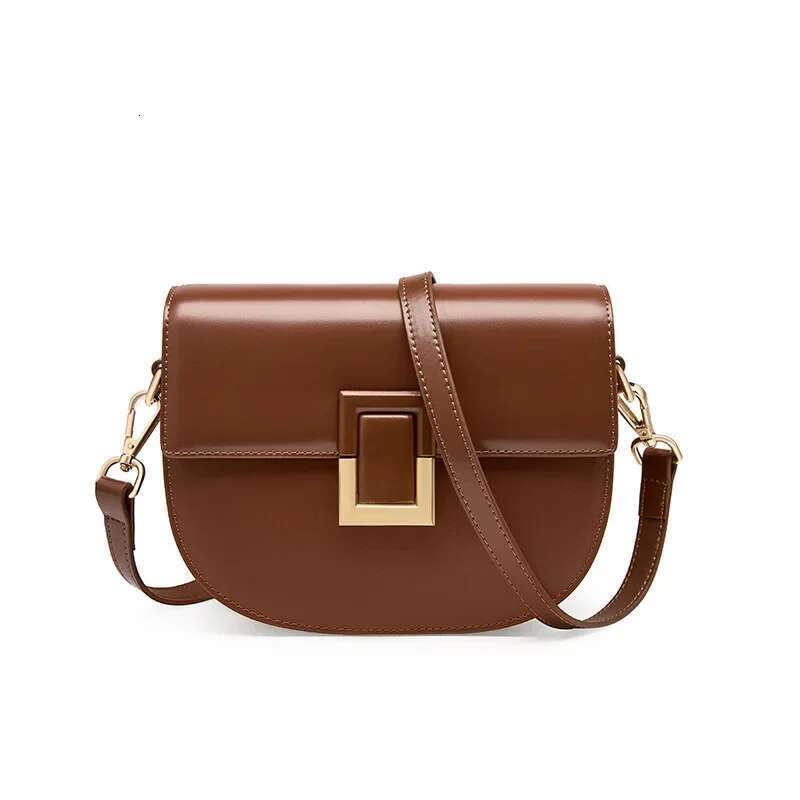 Jonlily Women Genuine Leather Shoulder Female Fashion Crossbody Bag Casual Saddle Bags Handbag Daybag Purse -Kg852
