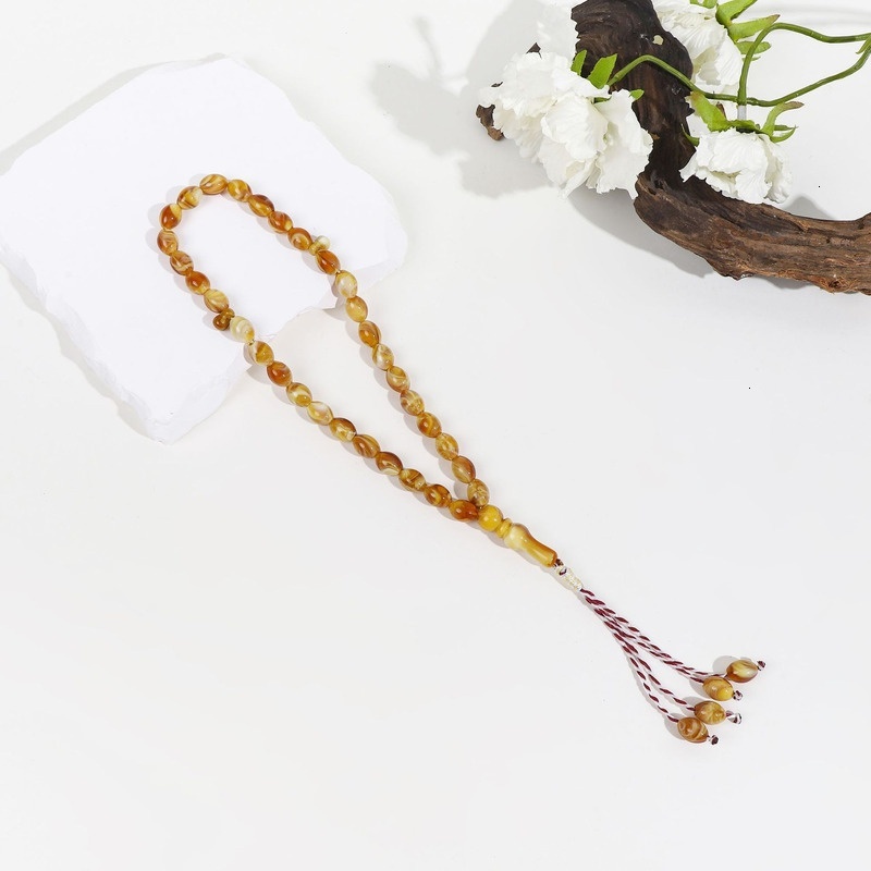 Taisbiha 33 classic acrylic prayer Muslim praise beads, men's and women's hand-held bracelet accessories