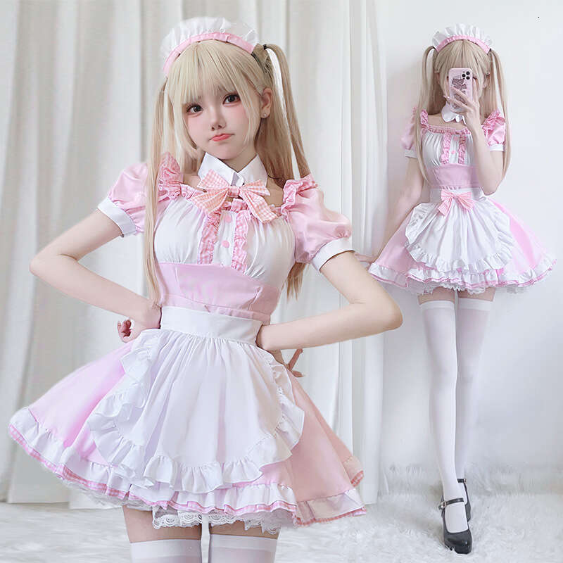 Japanese anime cute maid costume soft girl cosplay cat Lolita lolita dress