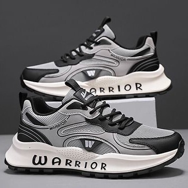 Men's spring 2025 new casual mesh wear-resistant running sports trend simple design fashionable dad shoes
