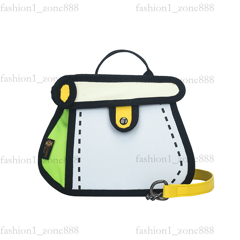 Super Cute Designer Bag Fashion 2D Cartoon Tote Bag High Quality Canvas Handbag Luxury Mini Shoulder Bags Outdoor Beach Party Holiday Gift Summer Godd