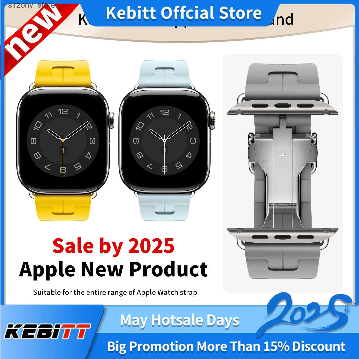 Kebitt Kilim D01 High Quality Deployment Buckle Band For I Ultra 2 Apple Series 10 9 8 7 46MM 42MM 49mm 45MM Strap z250515711L