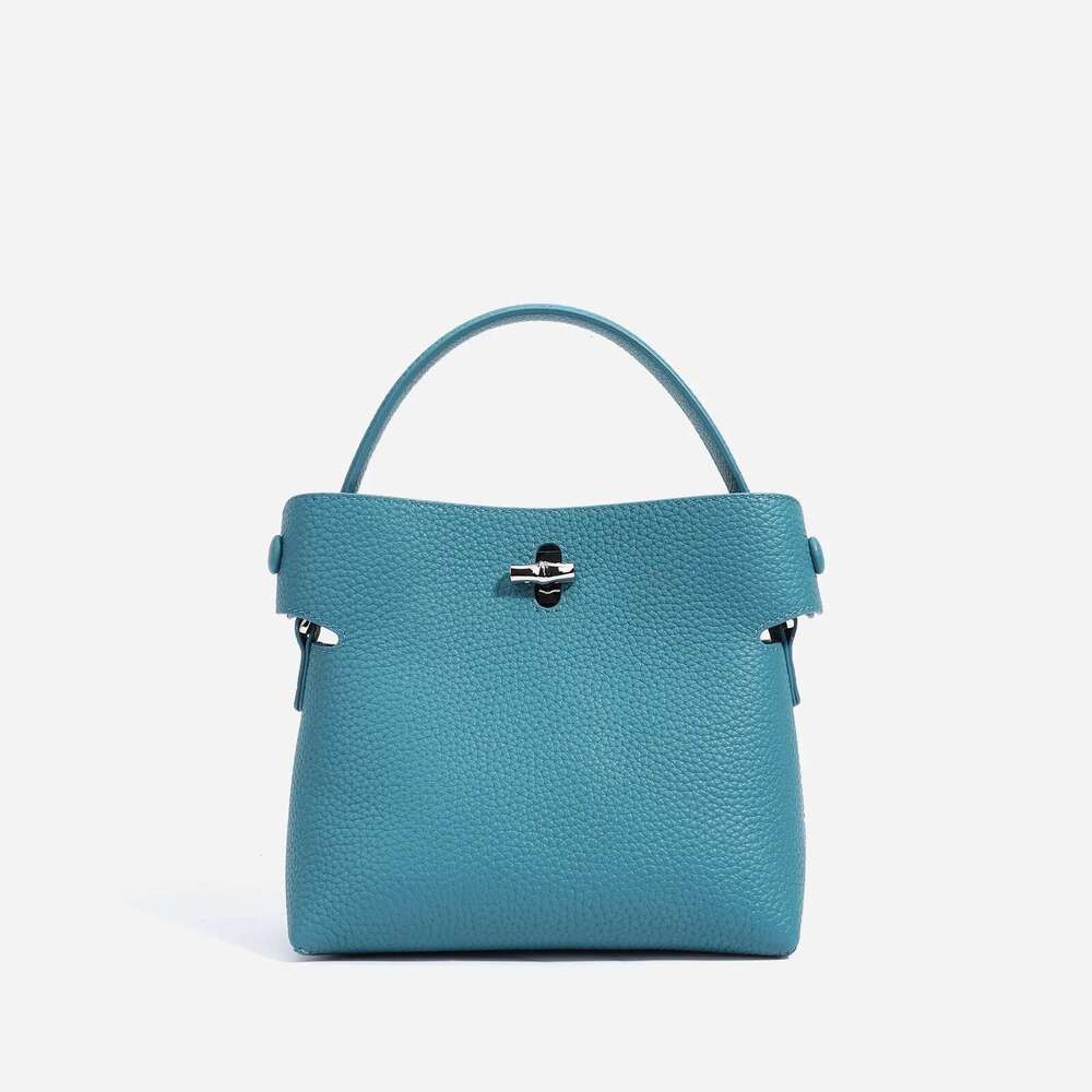 Jonlily Women Genuine Leather Shoulder Female Handbag Small Bucket Daybag Mini Crossbody Phone Bag Purse -Kg1871