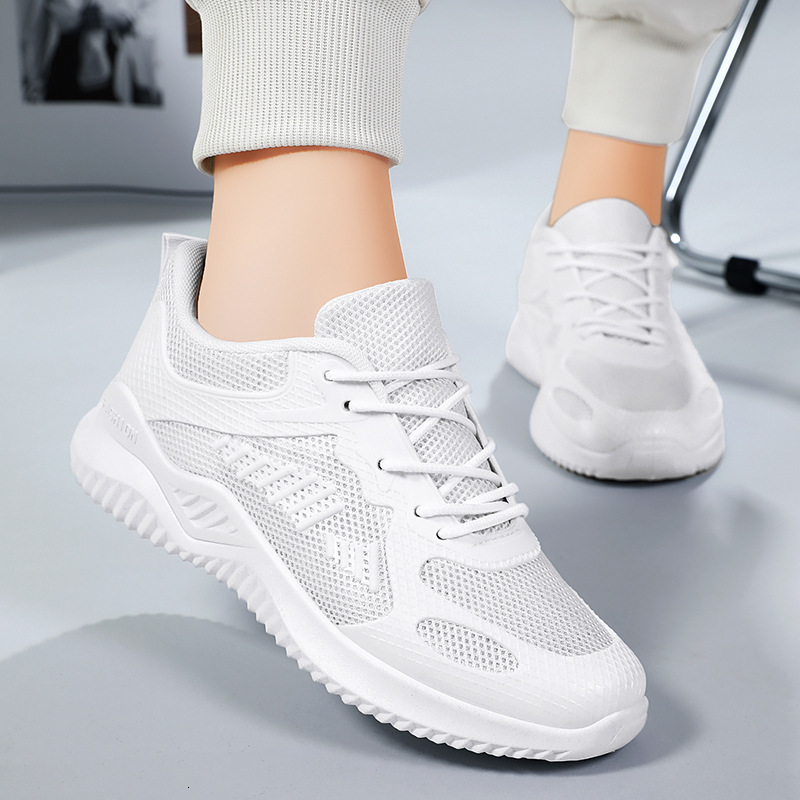 Sports For Casual Shoes Women In The Summer Of New Casual Breathable Running Shoes Soft Soled Korean Version Trendy Single Shoes Ddmysaturn