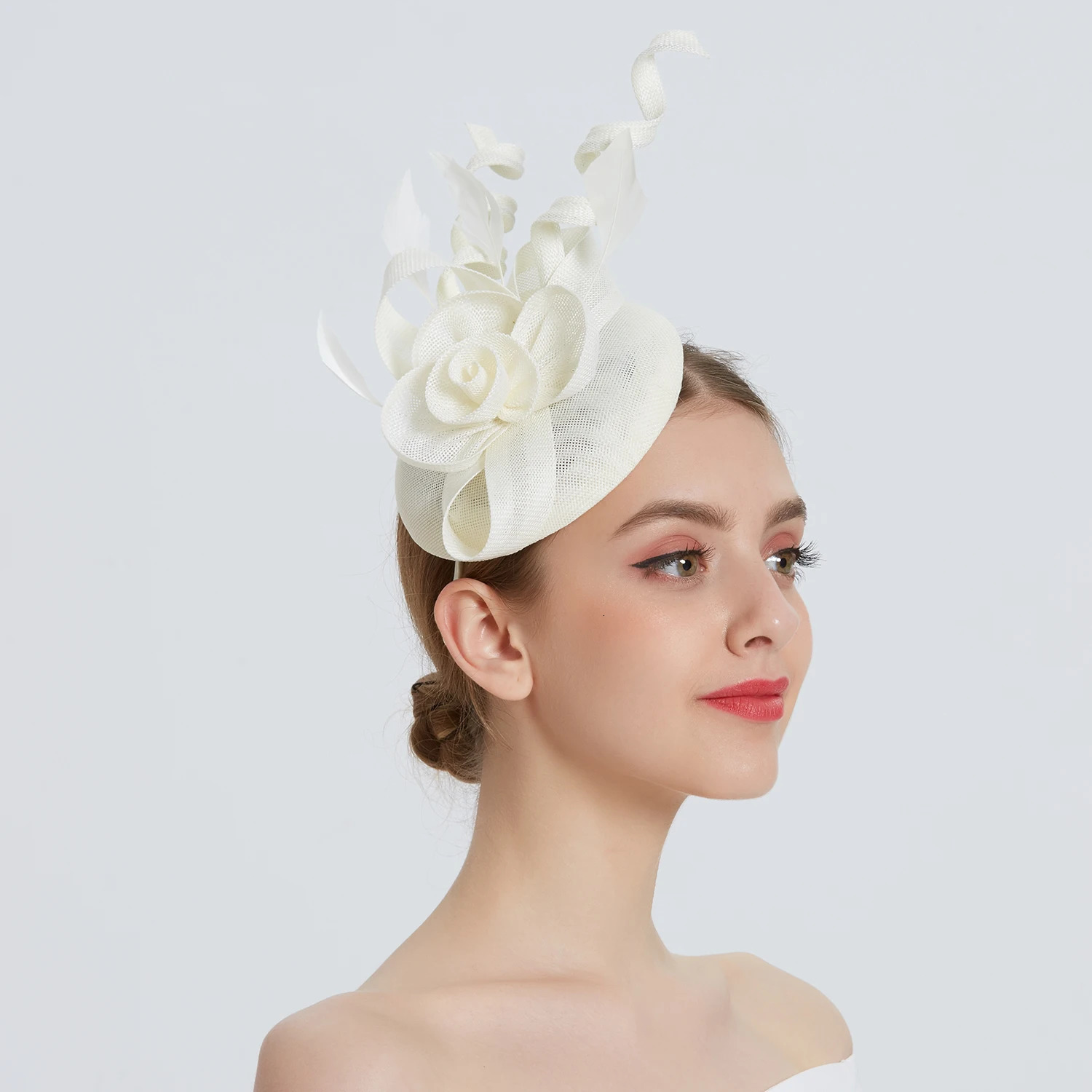 2025 Women Fascinator Hat Folding accessories Headband Bridal Hair Clip Accessories kentucky Cocktail Party Festival Hat 250514